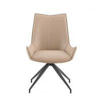 Zurich Faux Leather Dining Chair In Mink