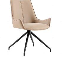 Zurich Faux Leather Dining Chair In Mink