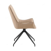 Zurich Faux Leather Dining Chair In Mink