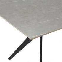 Lyons Sintered Stone Dining Table Rectangular In Grey