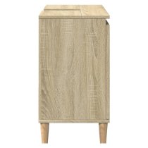 Prague Wooden Vanity Unit With Oak Legs In Sonoma Oak