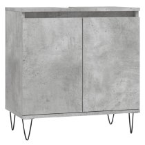 Peoria Wooden 3 Piece Bathroom Furniture Set In Concrete Grey