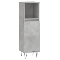 Peoria Wooden 3 Piece Bathroom Furniture Set In Concrete Grey