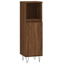 Peoria Wooden 3 Piece Bathroom Furniture Set In Brown Oak