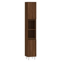 Peoria Wooden 3 Piece Bathroom Furniture Set In Brown Oak