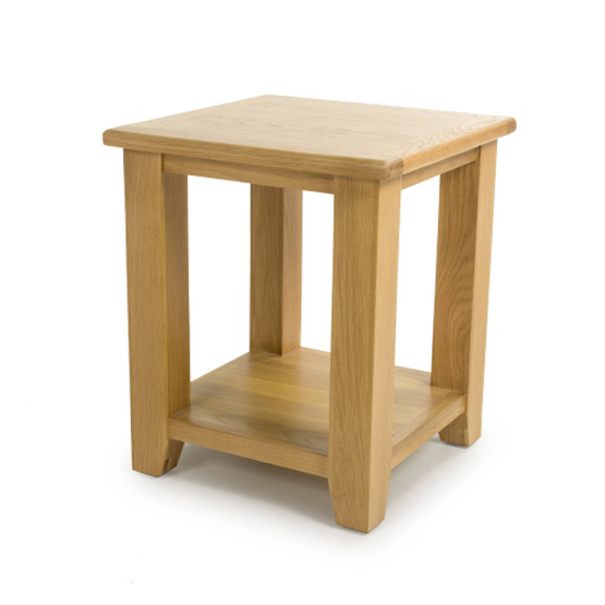 Magna Wooden End Table Square In Oak