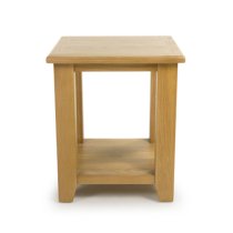 Magna Wooden End Table Square In Oak