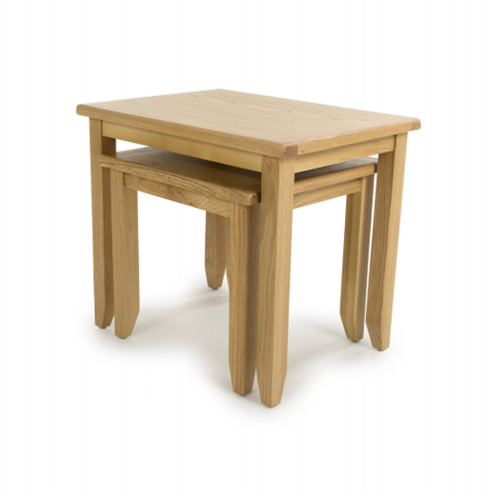 Magna Wooden Nest Of 2 Tables In Oak