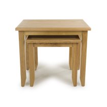 Magna Wooden Nest Of 2 Tables In Oak