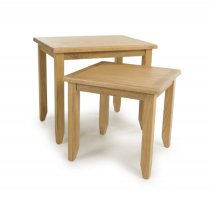 Magna Wooden Nest Of 2 Tables In Oak