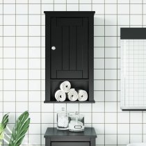 Avenel Wooden Bathroom Wall Cabinet In Black