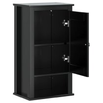 Avenel Wooden Bathroom Wall Cabinet In Black