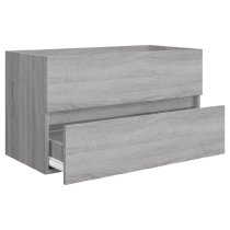 Assago Wooden 2 Piece Bathroom Furniture Set In Grey Sonoma