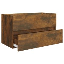 Assago Wooden 2 Piece Bathroom Furniture Set In Smoked Oak