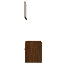 Banff Wooden 2 Piece Bathroom Furniture Set In Dark Brown Oak