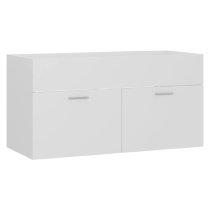 Banff Wooden 2 Piece Bathroom Furniture Set In White