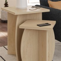 Vestal Wooden Nest Of 2 Tables In Light Oak