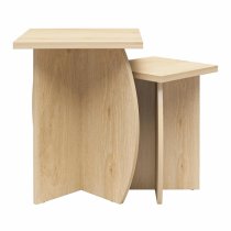 Vestal Wooden Nest Of 2 Tables In Light Oak