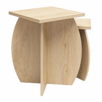 Vestal Wooden Nest Of 2 Tables In Light Oak