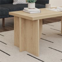 Vestal Wooden Coffee Table Rectangular In Light Oak