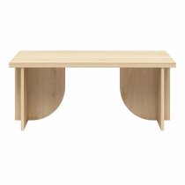 Vestal Wooden Coffee Table Rectangular In Light Oak