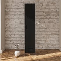 Marina Metal Storage Cabinet With 1 Door In Black