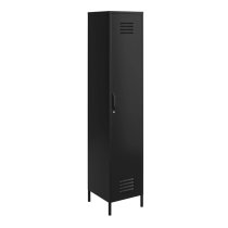 Marina Metal Storage Cabinet With 1 Door In Black