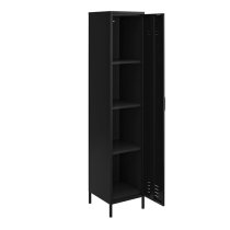 Marina Metal Storage Cabinet With 1 Door In Black