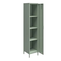 Marina Metal Storage Cabinet With 1 Door In Pale Green