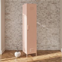 Marina Metal Storage Cabinet With 1 Door In Pink