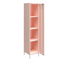 Marina Metal Storage Cabinet With 1 Door In Pink