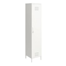 Marina Metal Storage Cabinet With 1 Door In White