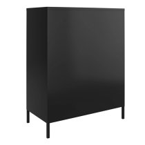 Marina Metal Storage Cabinet With 2 Doors In Black