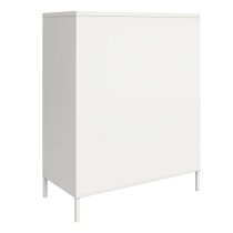 Marina Metal Storage Cabinet With 2 Doors In White