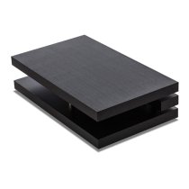 Modern Rectangular Coffee Table In Dark Elm