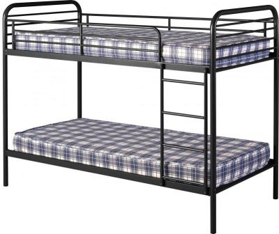 Bradley 3' Metal Budget Bunk Bed in Black