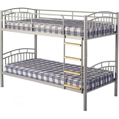 Vanquish 3 Metal Bunk Bed in Silver