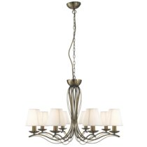 ANDRETTIE ANTIQUE BRASS 8 LIGHT CEILING LIGHT