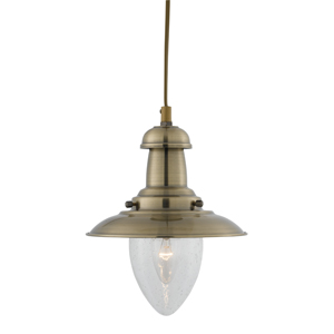 Baby Fisherman Antique Brass Pendant Lamp