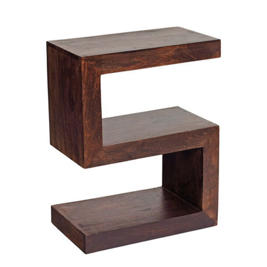 Mango Wood S Shape Display Unit