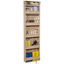 Novato Mirrored Rotating Shoe Storage Cabinet In Sonoma Oak