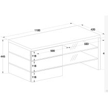 Sonia High Gloss TV Stand In White With LED Lighting