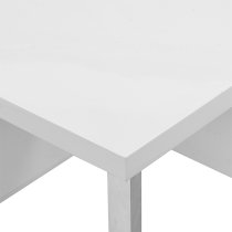 Sydney High Gloss Computer Desk With 3 Drawers In White