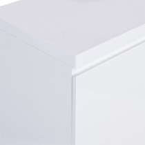 Sydney Highboard In White High Gloss With 2 Door And 3 Drawers