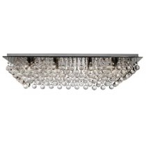 Hanna 8 Lamp Chrome Finish Semi Flush Ceiling Light