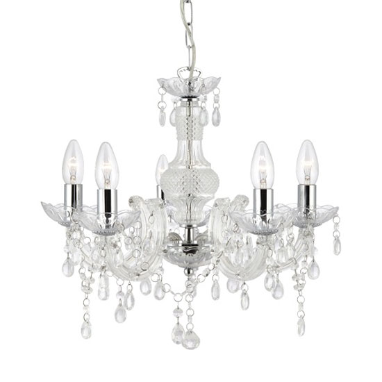 Marie Therese Chrome Ceiling Light