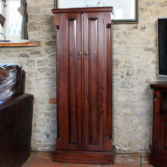 Belarus Mahogany CD And DVD Storage Cupboard With 2 Doors