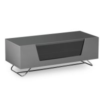 Chroma Small High Gloss TV Stand With Steel Frame In Black