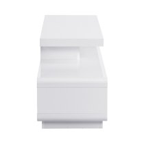 Celia High Gloss TV Stand With 2 Drawers In White And Grey