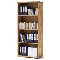 Cento Knotty Oak Shelving Unit With 4 Shelf